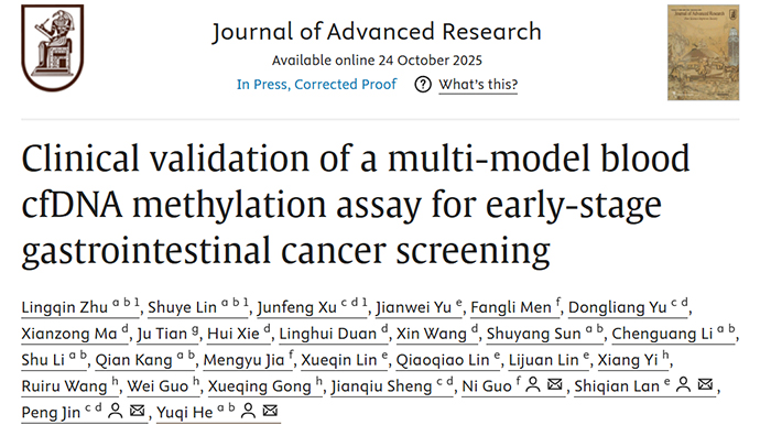 一管血筛两癌！北京胸科医院科研团队领衔研发